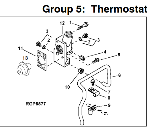 Kohler 360142 Thermostat Tube For John Deere Engine 4024 4025 5030 | Industrial Tractor Parts Supplier and Surplus Tractor Parts &amp; Accessories