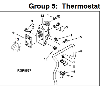 Kohler 360142 Thermostat Tube For John Deere Engine 4024 4025 5030 | Industrial Tractor Parts Supplier and Surplus Tractor Parts &amp; Accessories