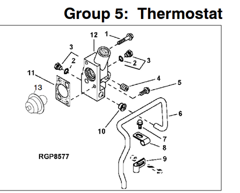 Kohler 360142 Thermostat Tube For John Deere Engine 4024 4025 5030 | Industrial Tractor Parts Supplier and Surplus Tractor Parts & Accessories
