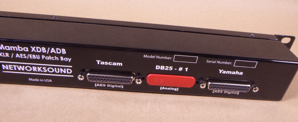 Mamba NETWORK SOUND PATCHBAY XDB/ADB XLR/AES/EBU Patch Bay USA | Electrical MRO Replacement Parts & Components and Commercial Electrical Supplies Company