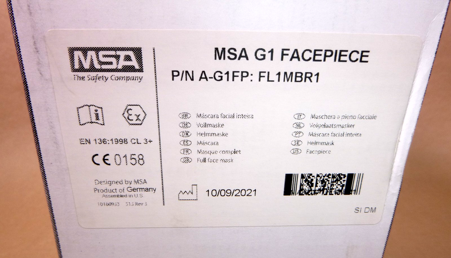 MSA Safety G1 Fire Service Full Facepiece W/ 4 Point Harness Size Large 10156460 | Industrial MRO Tools and Replacement Industrial Equipment Components