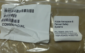 KIDDE AEROSPACE 35830-200-310 FIRE DETECTION SENSING C-130 , 6340-01-435-0753