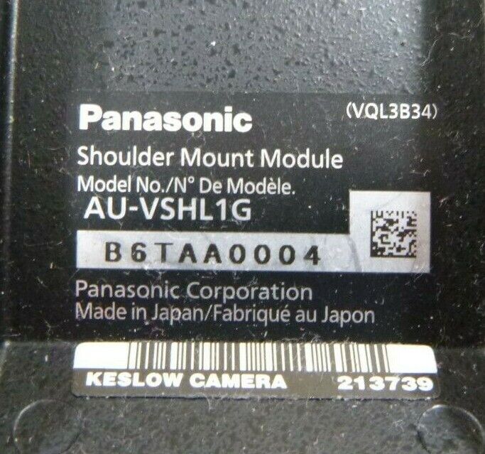 PANASONIC AU-VSHL1G ENG STYLE SHOULDER MOUNT FOR VARICAM PURE 35 HS CAMERA | Industrial MRO Replacement Parts, Manufacturing Machine Parts & Components, Heavy Equipment Parts Supplier