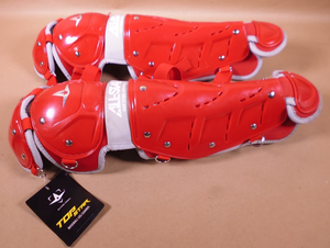 Allstar Top Star LG-TS Catcher's Leg Guards 13.5" (Age 9-12) Red , LG-TS-912 | Industrial MRO Tools and Replacement Industrial Equipment Components