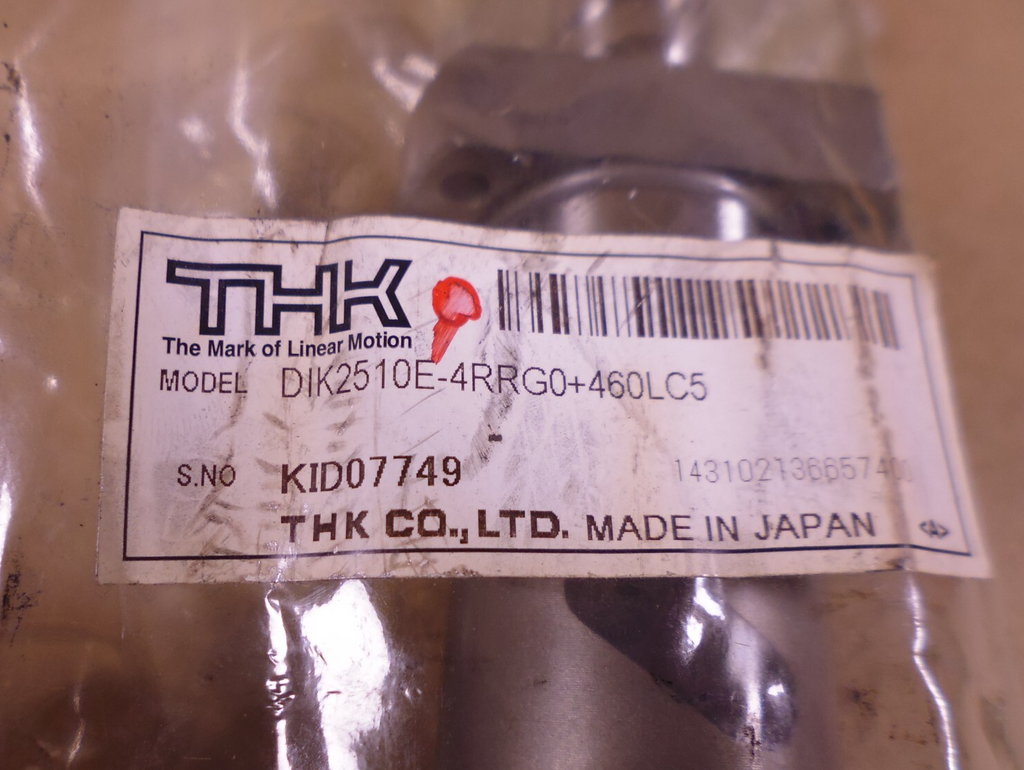 THK DIK2510E-4RRG0+460LC5 Precision Ball Screw *Made In Japan* | Industrial MRO Replacement Parts, Manufacturing Machine Parts & Components, Heavy Equipment Parts Supplier