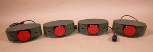 4x USGI M998 M105A3 Red LED Military Side Marker Light 10-30V 6220-01-482-6113 | Genuine HMMWV Replacement Parts and Military Surplus Humvee Parts & Accessories