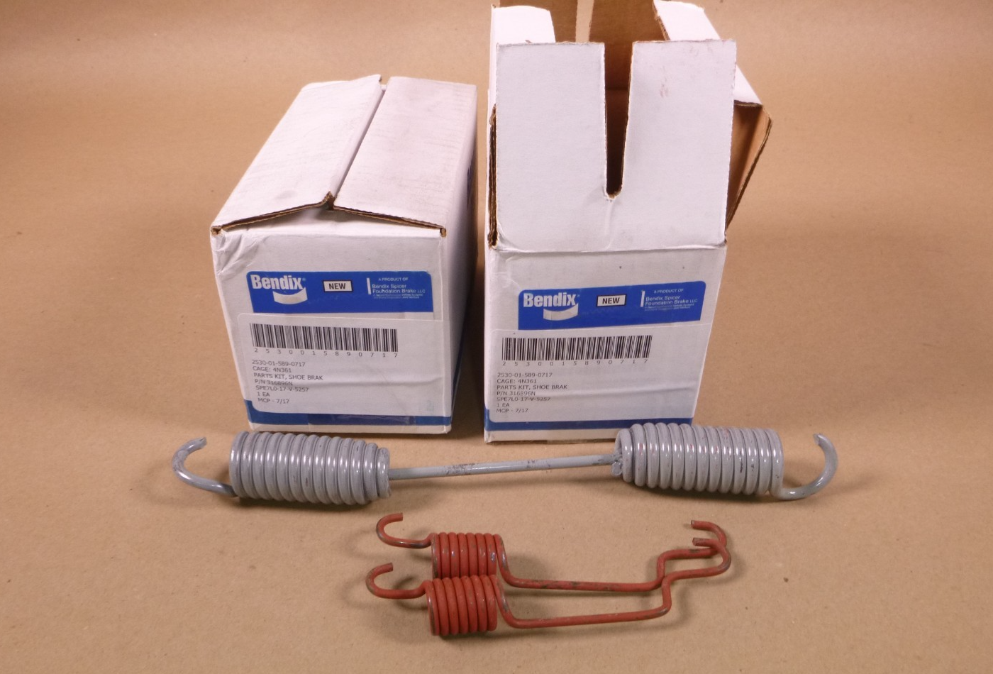 316896N Bendix 3 Piece Shoe Brake Parts Kit (Lot of 2 Kits) | Replacement Truck Parts, Trailer Accessories, Automobile Supplies, Car Parts &amp; Accessories