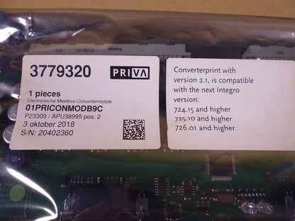 Priva 3779308 Module Converter 4xMbx E , 3779320 Interface 3770970 , 3471395 | Electrical MRO Replacement Parts &amp; Components and Commercial Electrical Supplies Company