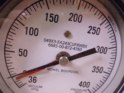 Weksler EA24-3CUF-RWBX Pressure Gauge 400PSI , 6685-00-872-4760 | Industrial MRO Replacement Parts, Manufacturing Machine Parts & Components, Heavy Equipment Parts Supplier