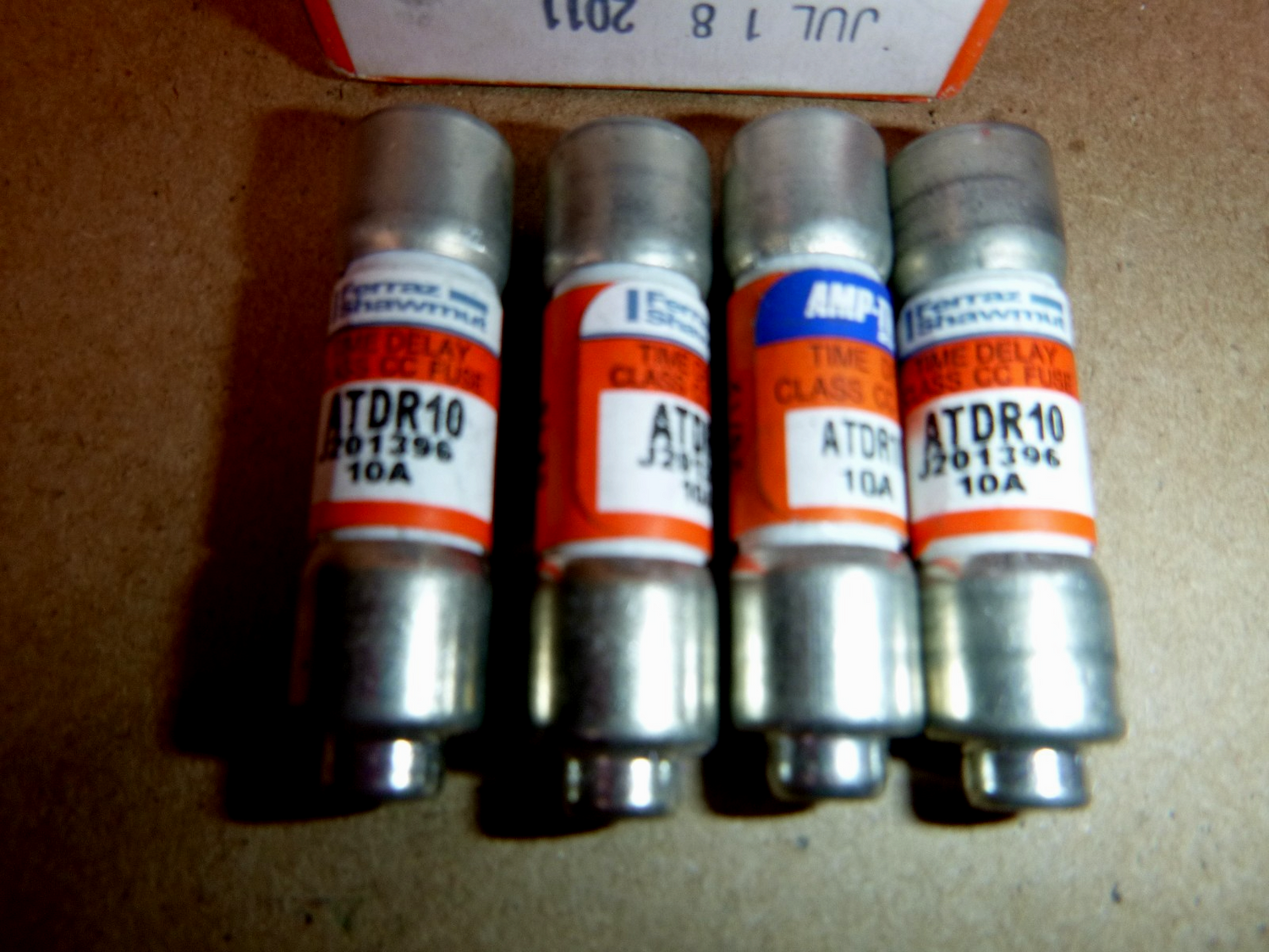 LOT OF 14 Ferraz Shawmut Amp-Trap ATDR 10 Amp Fuses Amp Class CC 600V