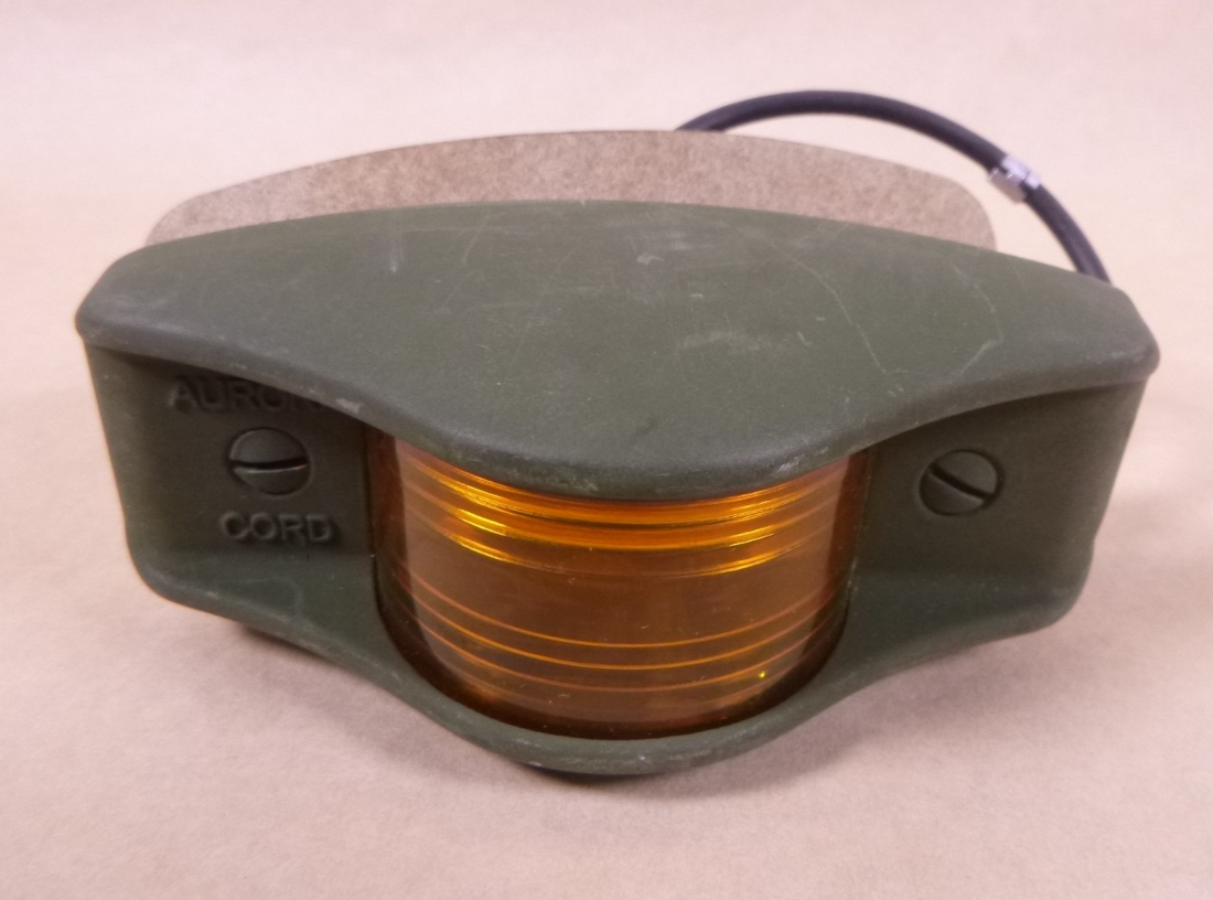 Humvee FMTV 24V Side Marker Light Amber Aluminum 12338610-1 , 6220-01-032-7291