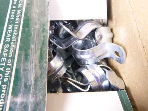 (200 Pc. Lot) Dottie 1" One Hole Pipe Strap, Carbon Steel, 14 Gauge | Industrial Replacement Nuts & Bolts Distributor and Machinery Screws & Fasteners Supply