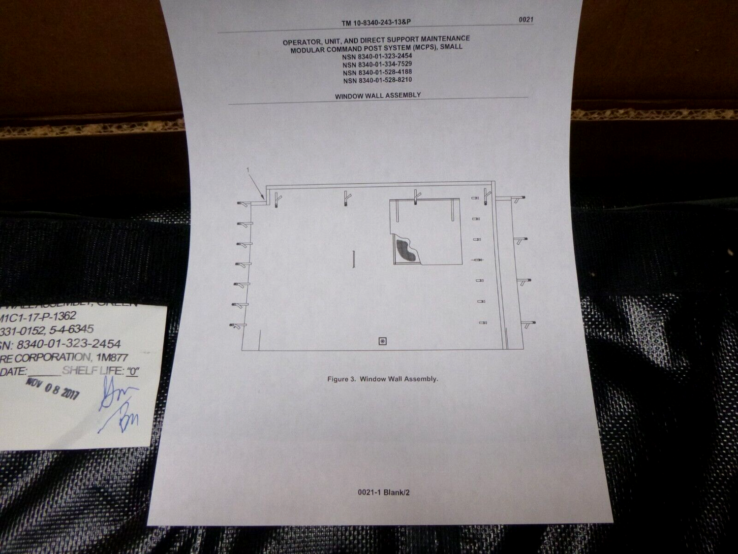 NEW WINDOW WALL PANEL 5-4-6345-1 GREEN FITS MILITARY TENT (MCPS) 5-4-6340-1 | Replacement Truck Parts, Trailer Accessories, Automobile Supplies, Car Parts &amp; Accessories