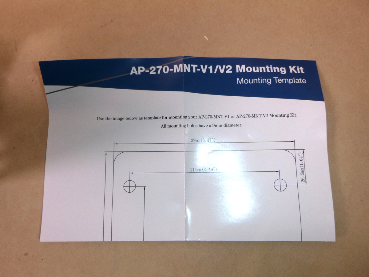 New HPE Aruba Networking AP-270-MNT-V1 Mounting Kit (JW052) 270 Series
