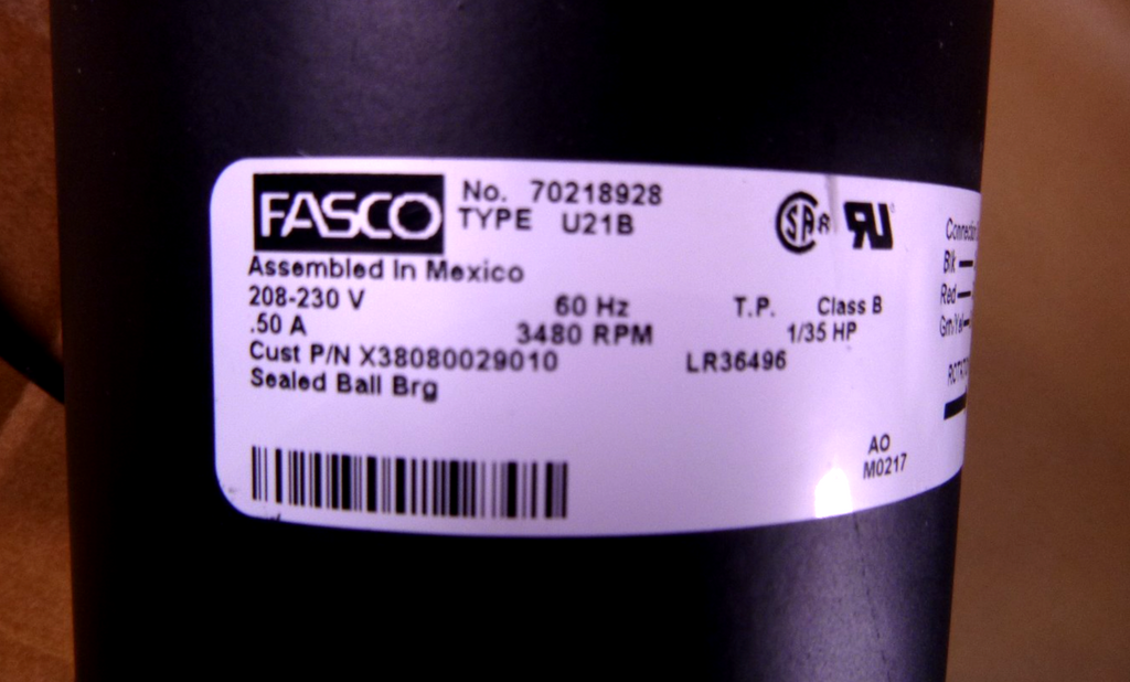 BLW00451 OEM Trane/Service First Combustion Blower Draft Inducer 208-230V 1/35Hp | Industrial Electric Motors, Pumps & Parts