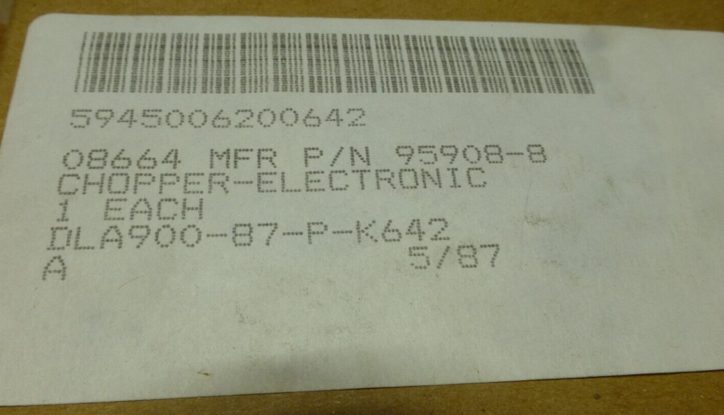 (5x) Bristol Babcock 95908-8 Electronic Chopper Syncroverter , 5945-00-620-0642 | Electrical MRO Replacement Parts &amp; Components and Commercial Electrical Supplies Company