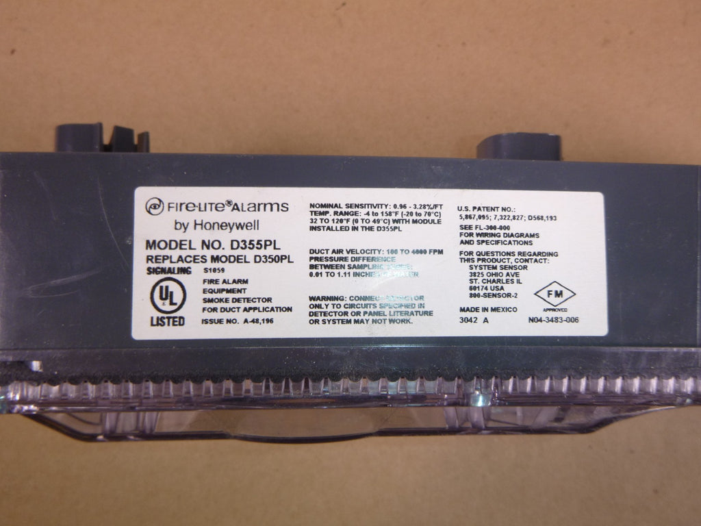 Honeywell FIRE-LITE D355PL Photoelectric Duct Smoke Detector | Electrical MRO Replacement Parts & Components and Commercial Electrical Supplies Company