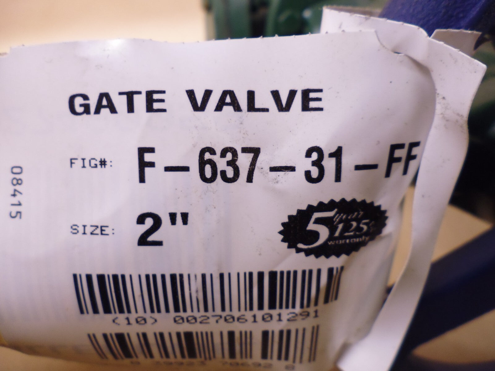 NIBCO 2" Gate Valve F-637-31-FF Plain Flange Face Class Cast Iron 41511 150PSI | Industrial MRO Replacement Parts, Manufacturing Machine Parts &amp; Components, Heavy Equipment Parts Supplier