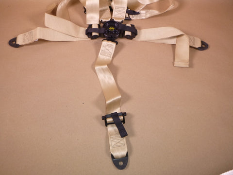 USGI Military Desert Tan Takata Shockride 5 Point Harness Seatbelt Restraint | Replacement Truck Parts, Trailer Accessories, Automobile Supplies, Car Parts & Accessories