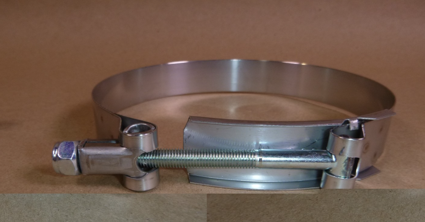2x Breeze T-Bolt Hose Clamp 4.25 to 4.56" Hose, 3/4" Wide, Stainless Steel USA