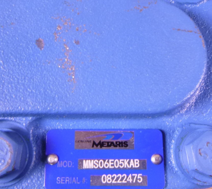 Metaris MMS Series Orbital Hydraulic Motor MMS06E05KAB , 15.0 in³/r, 6-Bolt | Industrial Electric Motors, Pumps &amp; Parts