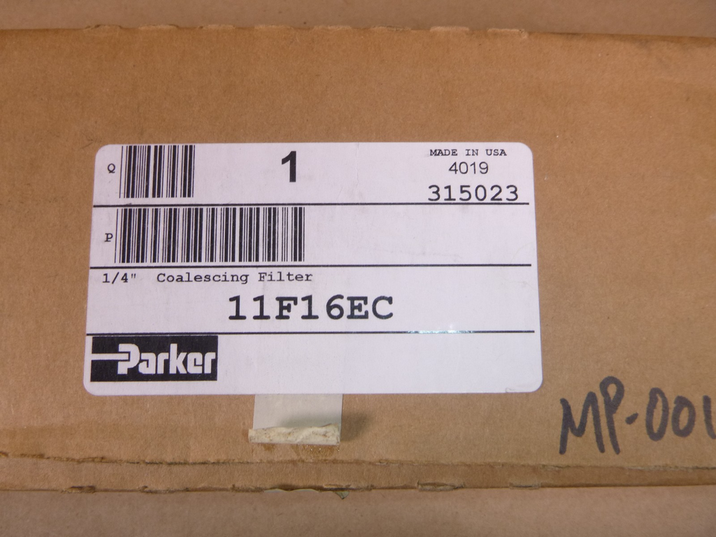 11F16EC Parker Prep-Air II Particulate/Coalescing Filter 1/4" Ports 15-150 Psi | Industrial MRO Replacement Parts, Manufacturing Machine Parts & Components, Heavy Equipment Parts Supplier