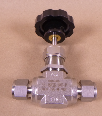 SS-18RS8-BKP-P Swagelok Needle Valve SS-18RS8 5000PSIG @ 100F