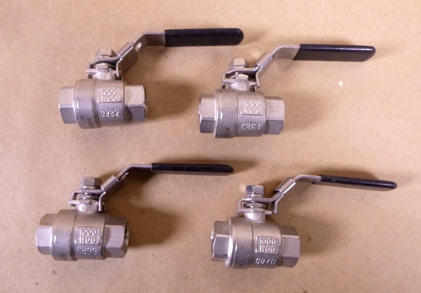 20SSTH Ball Valve Stainless Steel 1/2" FNPT W/ Locking Lever 1000 WOG (Lot of 4) | Industrial MRO Replacement Parts, Manufacturing Machine Parts &amp; Components, Heavy Equipment Parts Supplier