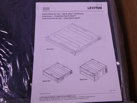 011-5R2UH-S06 Leviton OPT-X 2000i SDX 2RU Enclosure Tray , 5R2UH-S06 | Electrical MRO Replacement Parts & Components and Commercial Electrical Supplies Company