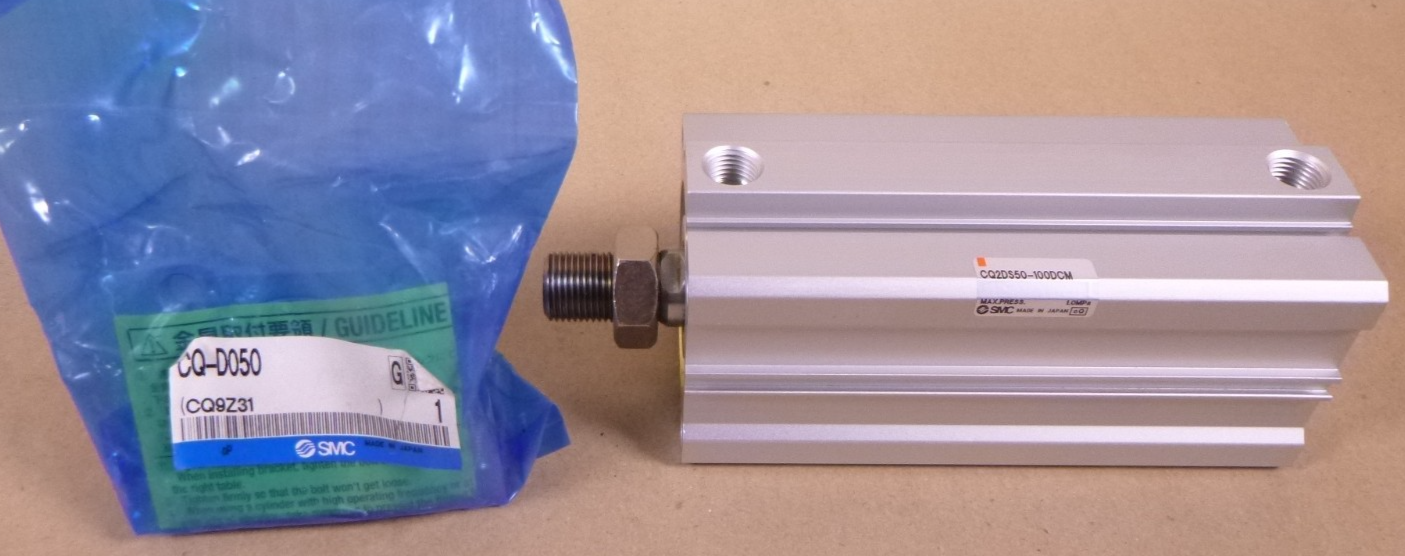 SMC CQ2DS50-100DCM Compact Cylinder CQ2 Series w/ CQ-D050 Clevis