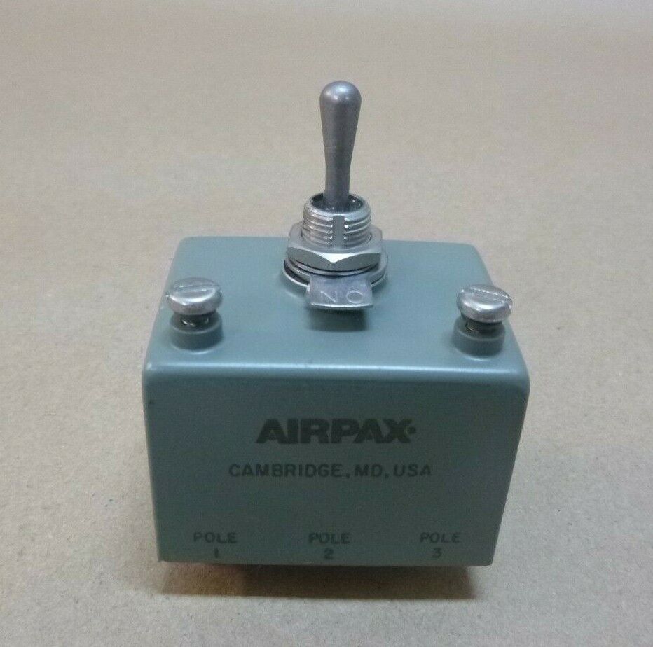 AIRPAX SENSATA AP411-1R5329-6 20AMP TOGGLE CIRCUIT BREAKER 240V 3P 29-1217615-6 | Electrical MRO Replacement Parts &amp; Components and Commercial Electrical Supplies Company