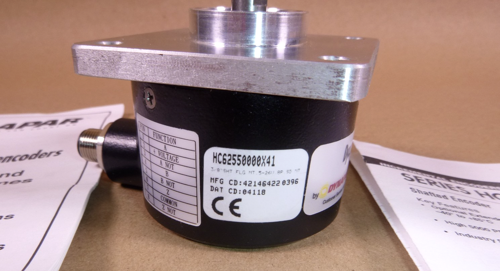 Dynapar HC25 Series Incremental Shafted Encoder 5000 PPR 5-26 Volt 3/8" Shaft | Industrial Electric Motors, Pumps & Parts