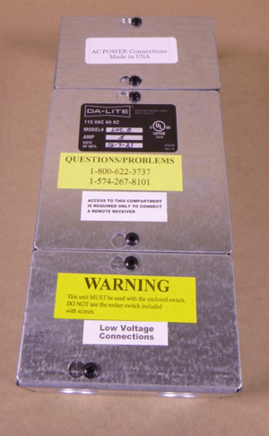 DA-LITE 40973 Single Motor LVC, 110Volt White | Electrical MRO Replacement Parts & Components and Commercial Electrical Supplies Company