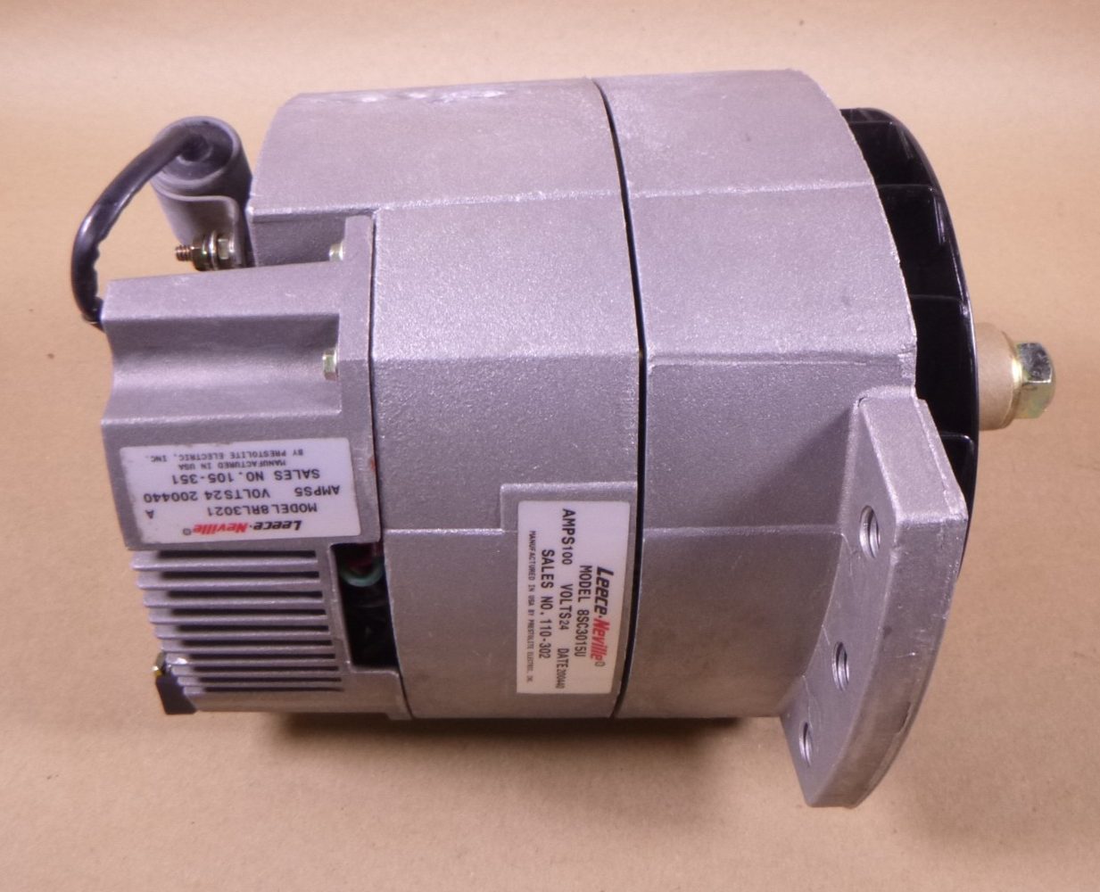 8SC3015U Levve-Neville Alternator 8SC 110-302 100AMP 24V For 3012-26TA1 | Replacement Truck Parts, Trailer Accessories, Automobile Supplies, Car Parts &amp; Accessories