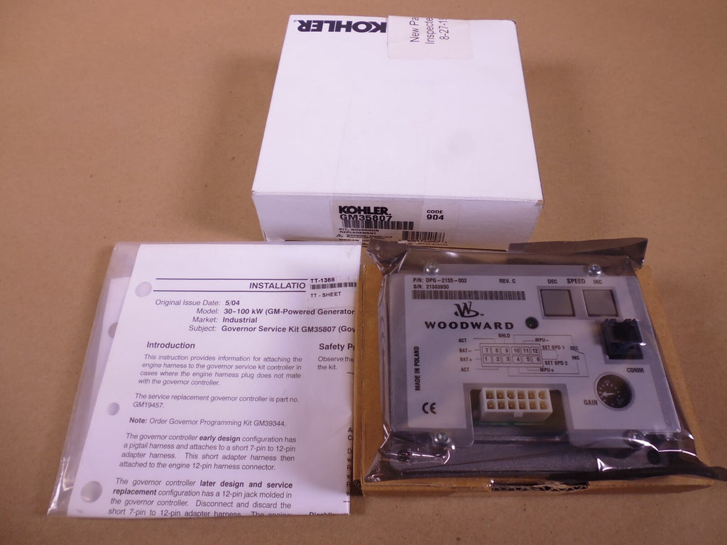 Woodward DPG-2155-002 Governor Kohler GM35807 Replacement Kit GM19457 | Replacement Truck Parts, Trailer Accessories, Automobile Supplies, Car Parts & Accessories