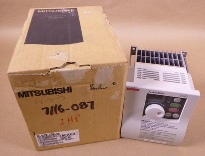 Mitsubishi FR-S540E-0.75K-NA Inverter 3-Phase 1HP AC Drive 380-480VAC | Electrical MRO Replacement Parts &amp; Components and Commercial Electrical Supplies Company