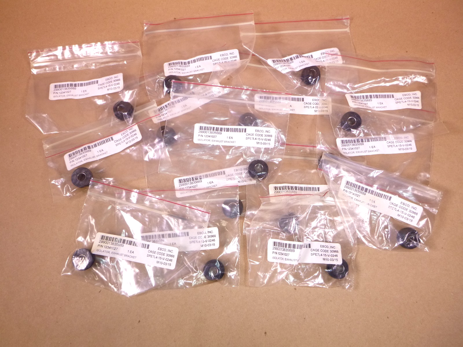 USGI M998 Humvee Engine Exhaust System Hanger 12341027, 2990-01-383-5689 (15 Pc) | Genuine HMMWV Replacement Parts and Military Surplus Humvee Parts &amp; Accessories