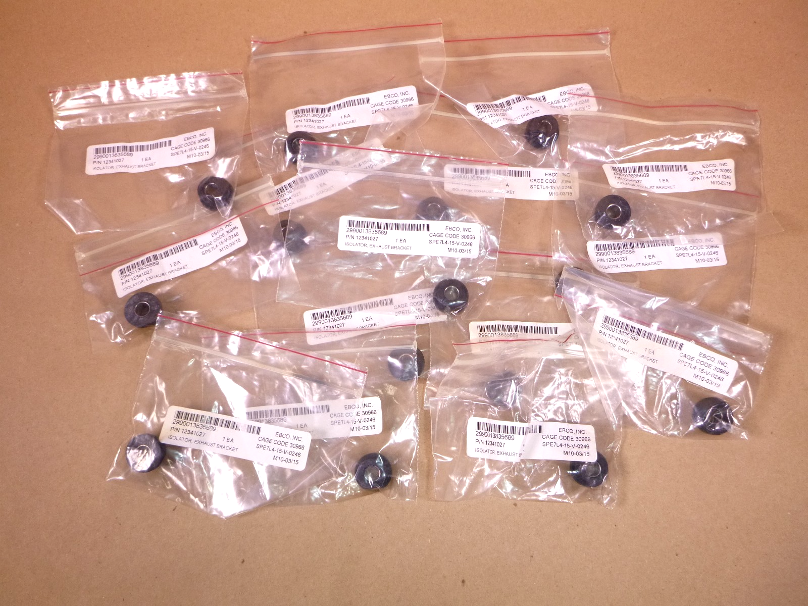 USGI M998 Humvee Engine Exhaust System Hanger 12341027, 2990-01-383-5689 (15 Pc) | Genuine HMMWV Replacement Parts and Military Surplus Humvee Parts &amp; Accessories