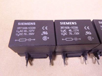 (4 PACK) Siemens 3RT1936-1CC00 RC Surge Suppressor 48-127V 70-150V | Electrical MRO Replacement Parts &amp; Components and Commercial Electrical Supplies Company