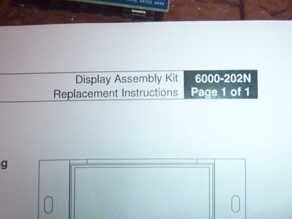 6000-202 Foxjet MCA IV Display Assembly Kit