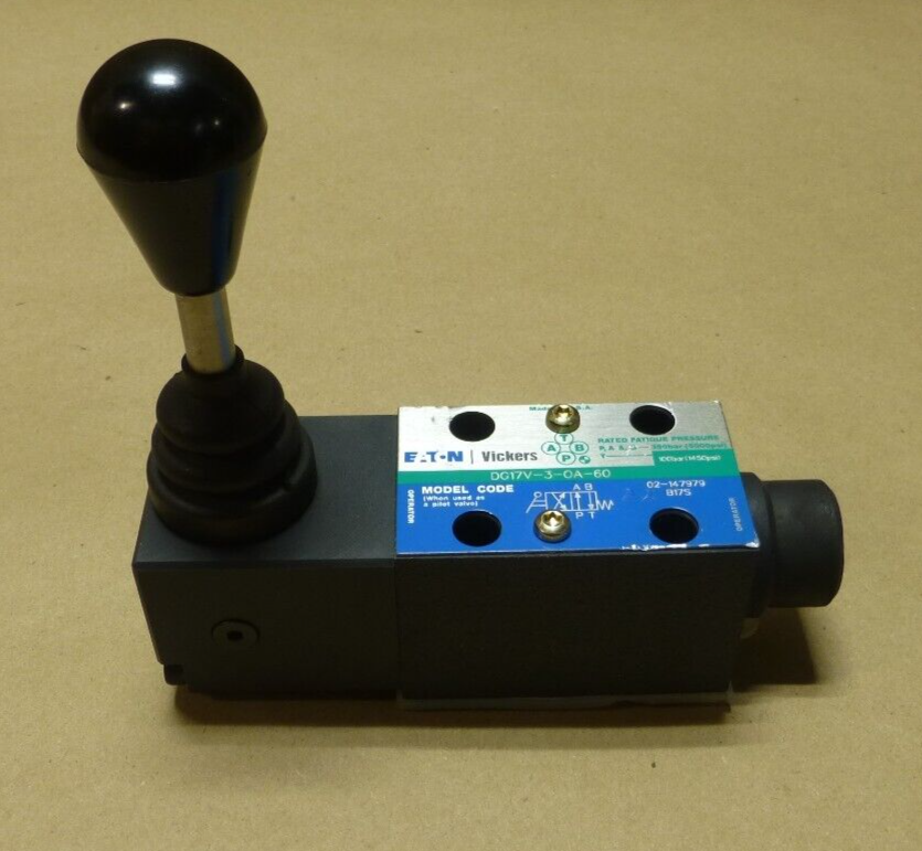 EATON VICKERS USA 02-147979 MANUAL DIRECTIONAL CONTROL VALVE 20GPM DG17V-3-0A-60 | Industrial MRO Replacement Parts, Manufacturing Machine Parts &amp; Components, Heavy Equipment Parts Supplier