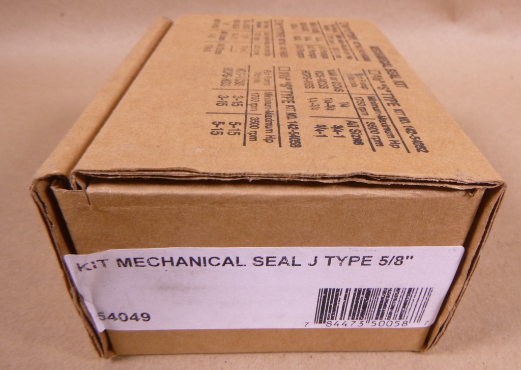 54049 Mechanical Seal Kit 5/8 J Type For 10MX-10ME, VJS-VJSS, HJS-J | Industrial MRO Replacement Parts, Manufacturing Machine Parts & Components, Heavy Equipment Parts Supplier