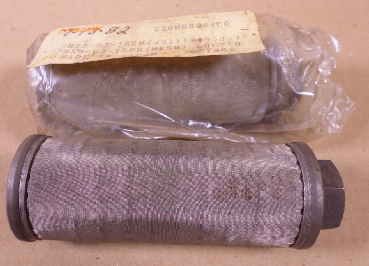 (2x) Mazak G30MG000460 Suction Strainer MSN-03-150M Mesh | Industrial MRO Replacement Parts, Manufacturing Machine Parts &amp; Components, Heavy Equipment Parts Supplier