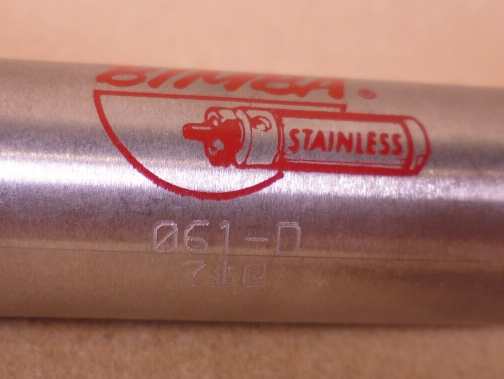 Bimba 061-D Pneumatic Cylinder Double Acting 7/8" Bore, 1" Stroke , 061D | Industrial MRO Replacement Parts, Manufacturing Machine Parts &amp; Components, Heavy Equipment Parts Supplier