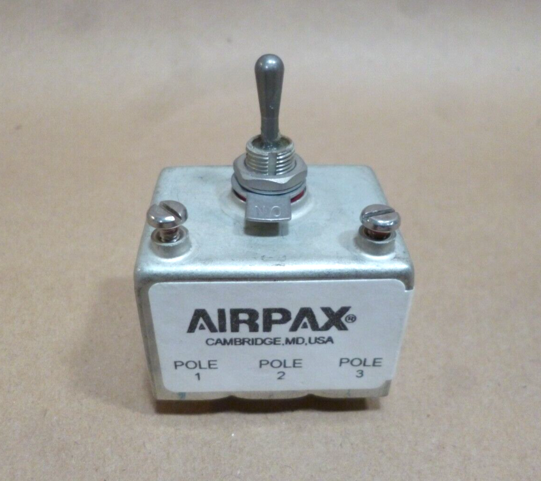 Airpax Sensata Circuit Breaker Magnetic 3Pole 20A 240VAC/50VDC , M39019/05-258 | Electrical MRO Replacement Parts &amp; Components and Commercial Electrical Supplies Company
