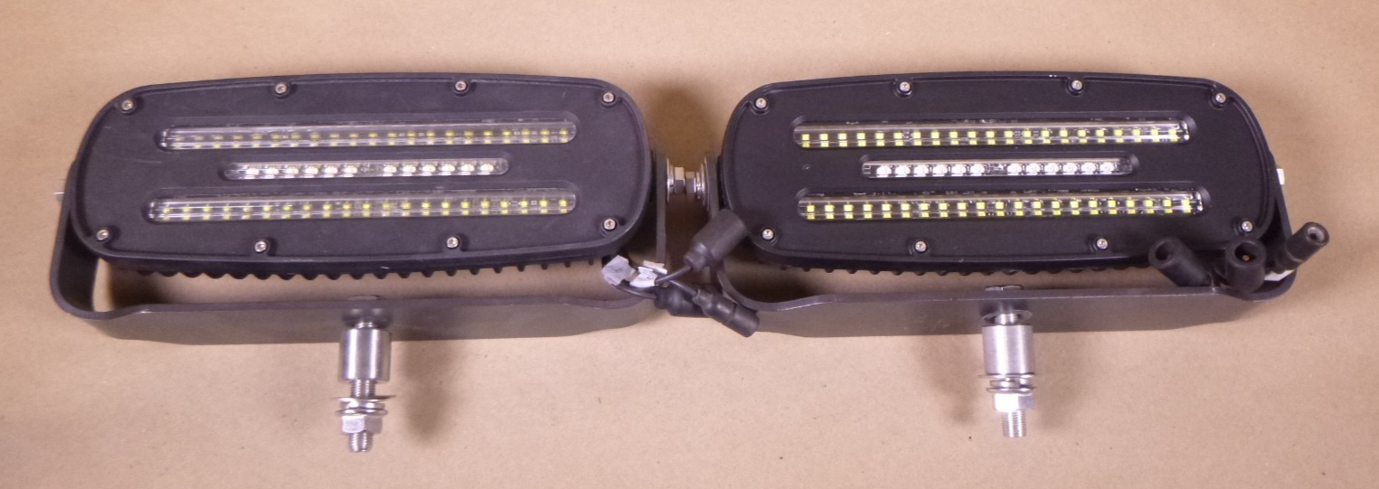 (PAIR) HUMVEE MRAP Truck Lite 24V LED IR Perimeter Lamp Light W/ White &amp; IR | Genuine FMTV Replacement Parts, LMTV Parts For Sale and Military Surplus Medium Tactical Vehicle Parts &amp; Components