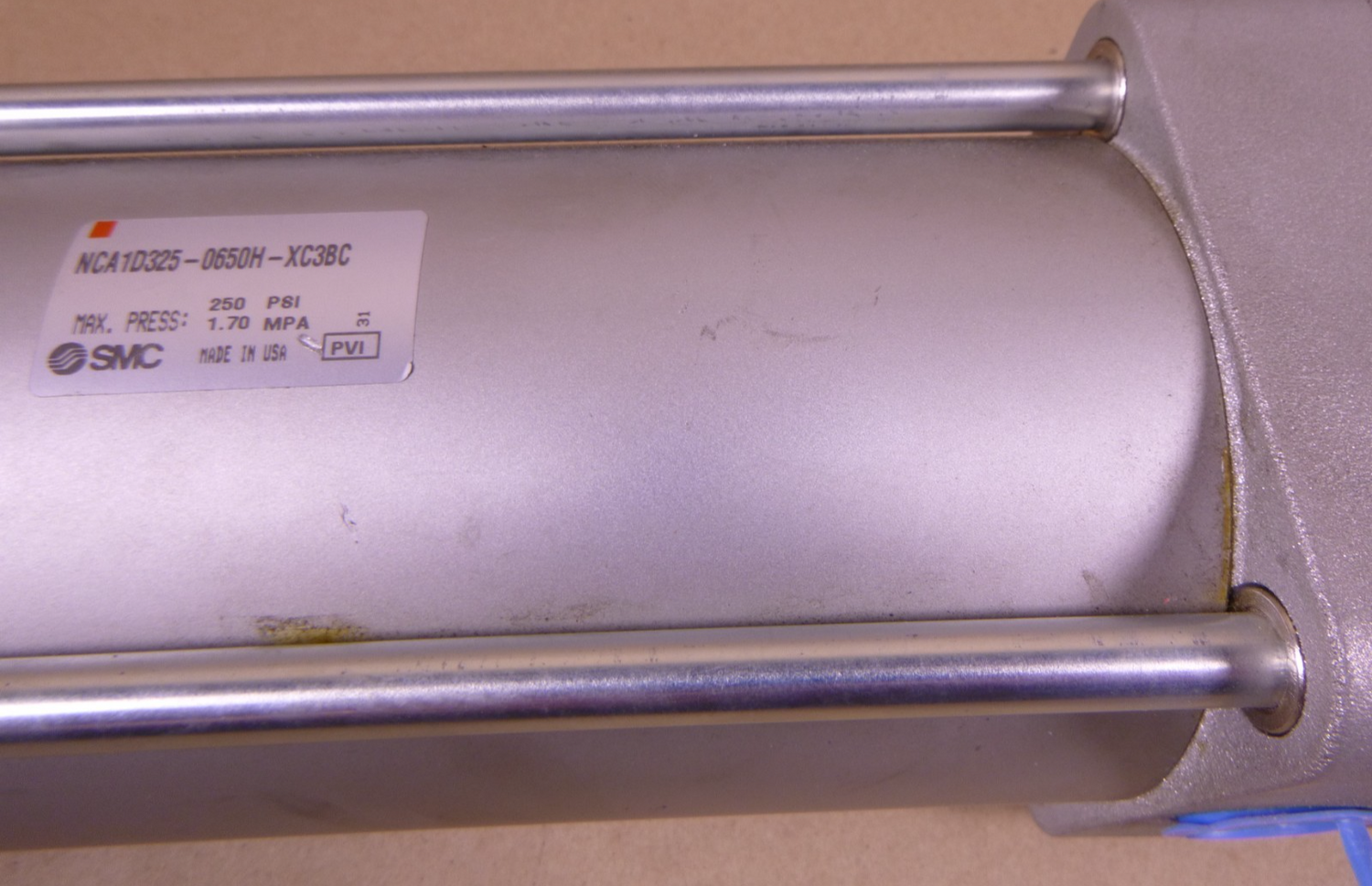 SMC NCA1D325-0650H-XC3BC Double Acting Pneumatic Cylinder Single Rod 250PSI | Industrial MRO Replacement Parts, Manufacturing Machine Parts &amp; Components, Heavy Equipment Parts Supplier