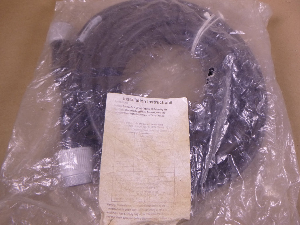 Turck GSDA GKDA 30-10M/S4000 Powerfast Cordset 600VAC 30A 3-Pin M F , U-34434