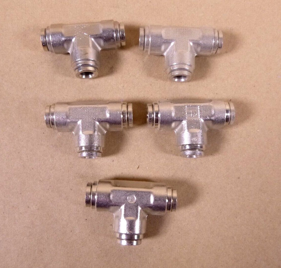 (Lot of 5) FOGCO Mist &amp; Fog Systems 3/8″ Slip Lok 3 Way Stainless Steel TEE | Industrial Replacement Nuts &amp; Bolts Distributor and Machinery Screws &amp; Fasteners Supply