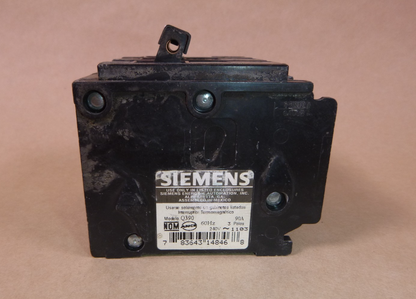 Q390 SIEMENS 90 AMP 240 VOLT 3 POLE CIRCUIT BREAKER